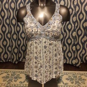 Floral loft tank top